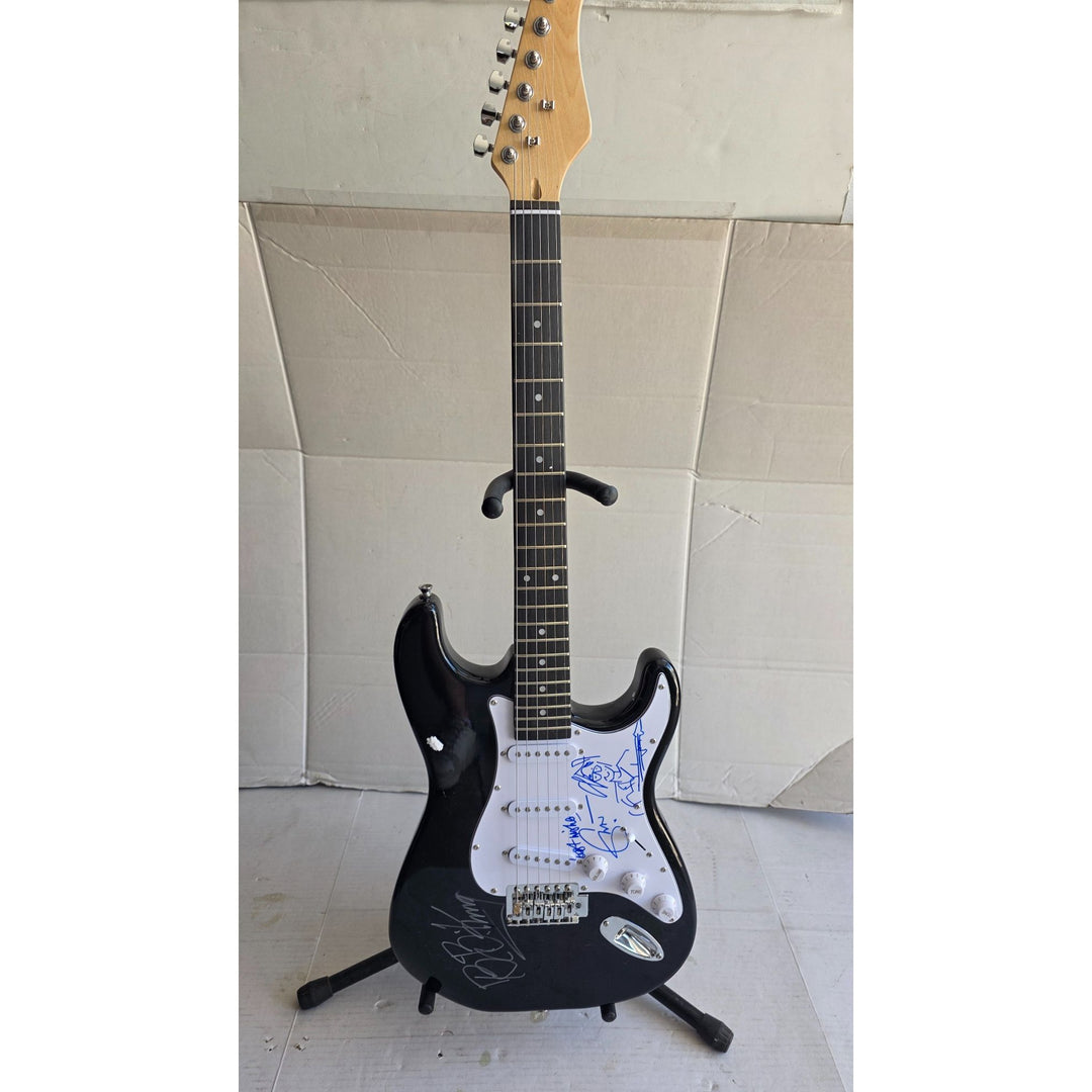 BB King & Eric Clapton, Fender Stratocaster electric guitar signed with proof.