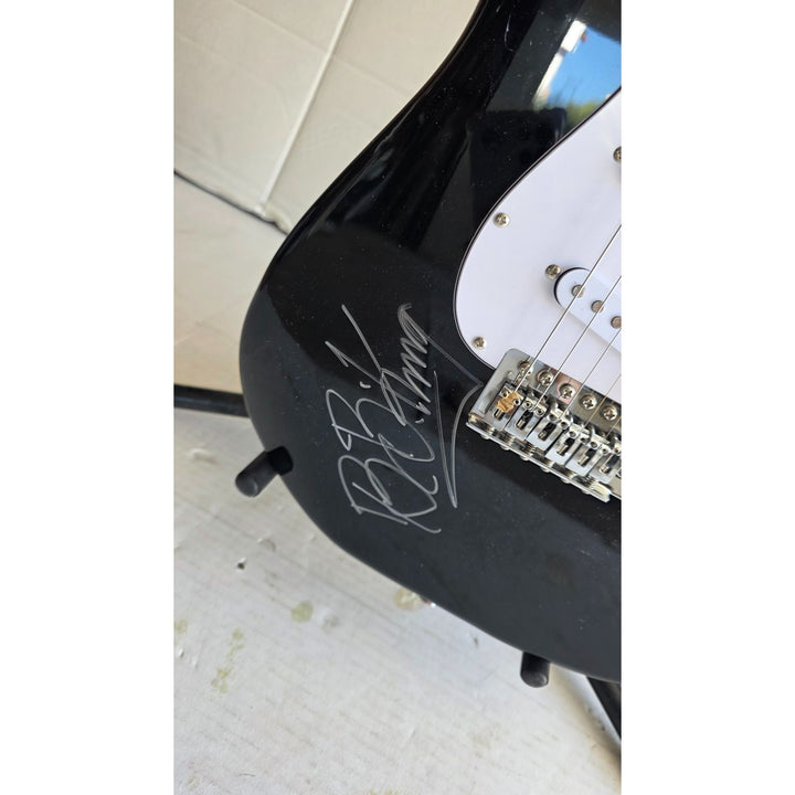 BB King & Eric Clapton, Fender Stratocaster electric guitar signed with proof.