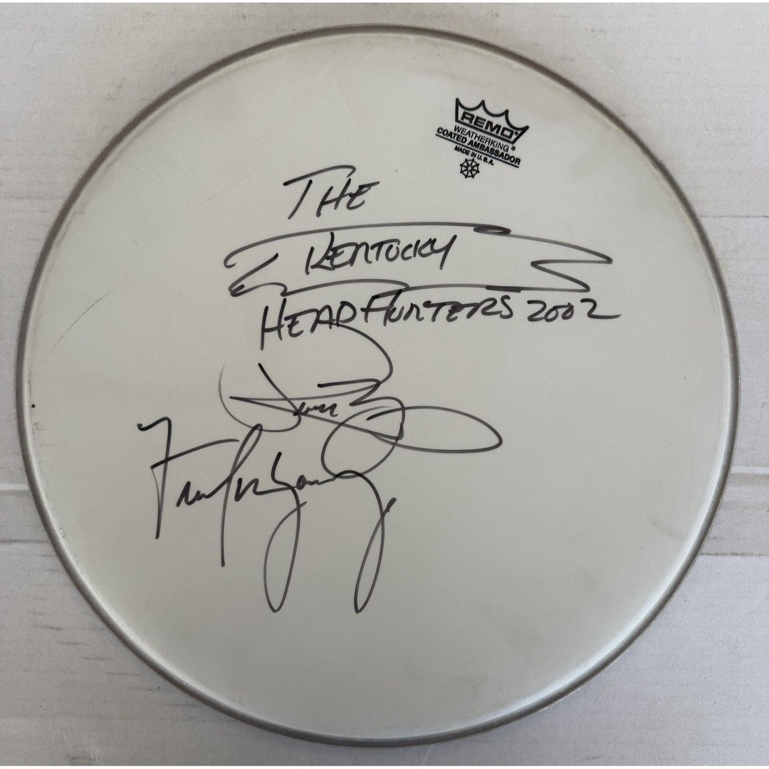 the kentucky headhunters one-of-a-kind drumhead signed.