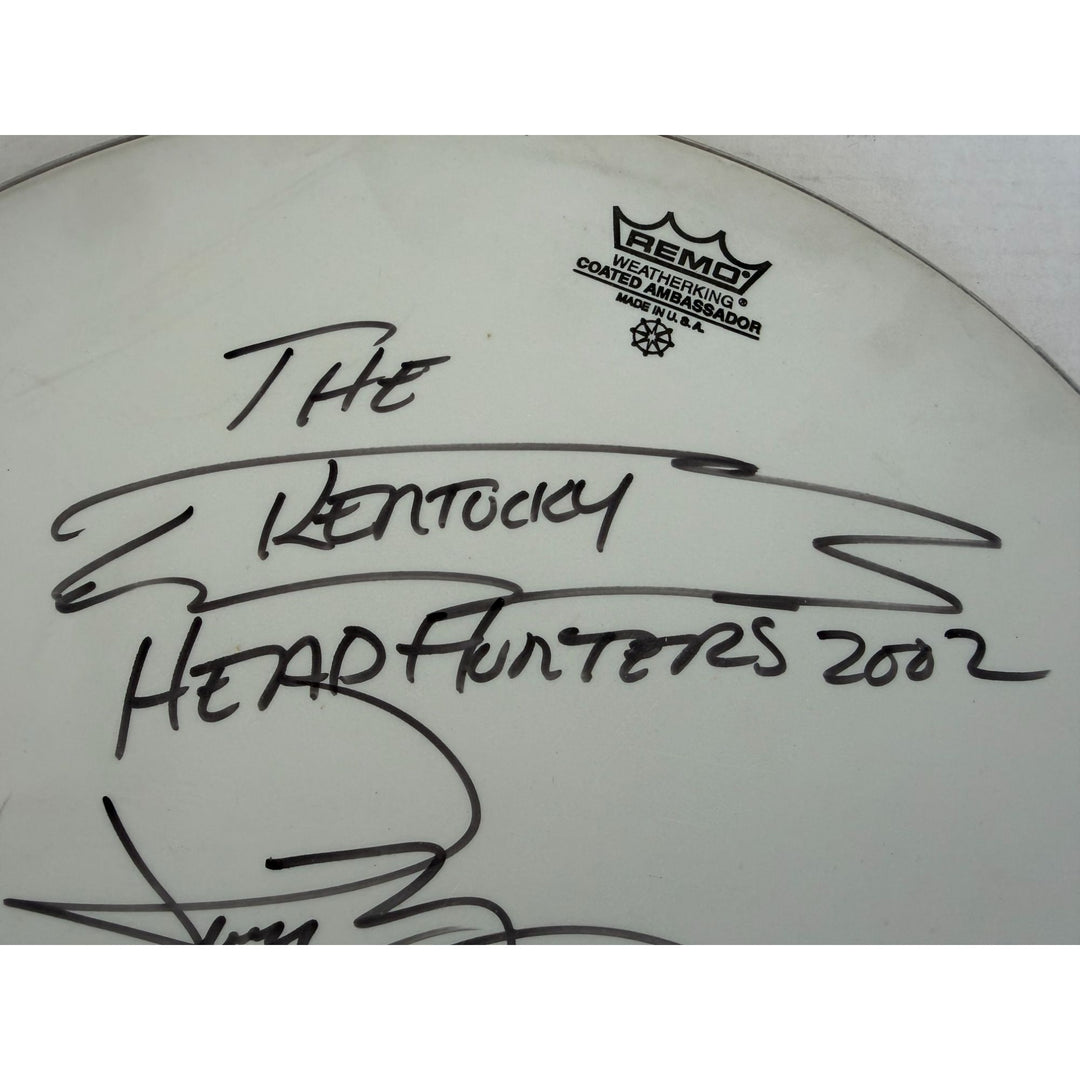 the kentucky headhunters one-of-a-kind drumhead signed.