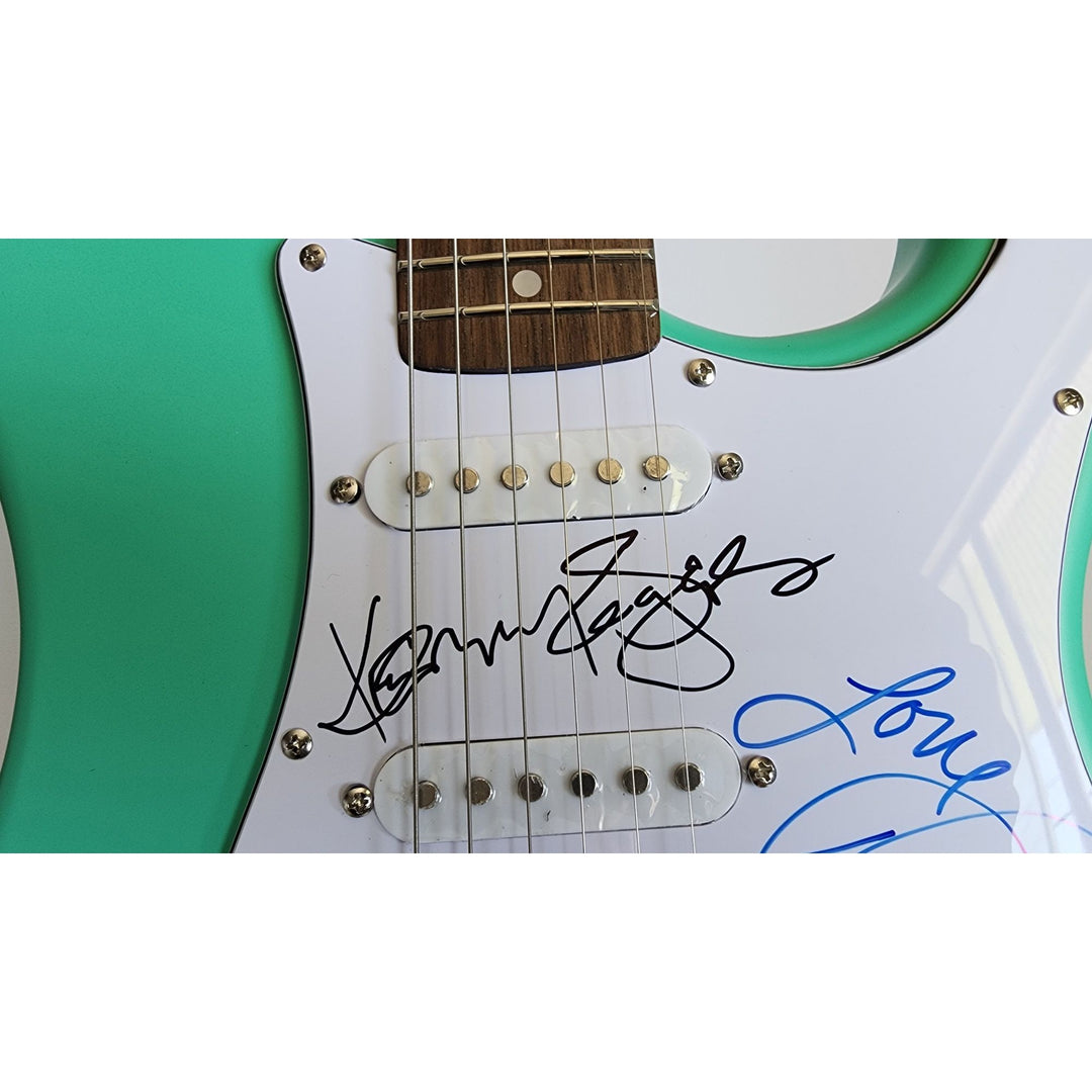 Dolly Parton & Kenny Rogers Fender Stratocaster electric guitar signed with proof