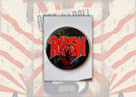 Load image into Gallery viewer, Rush Geddy Lee, Neil Peart, Alex Lifeson one-of-a-kind drumhead signed with proof
