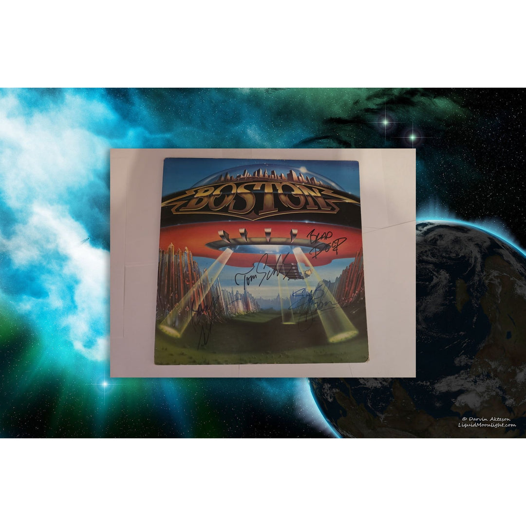 Boston "Don't Look Back" LP signed with proof.