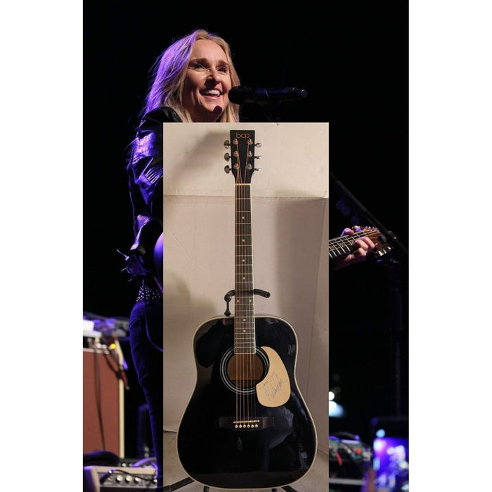 Melissa Etheridge 41' full size acoustic guitar signed with proof