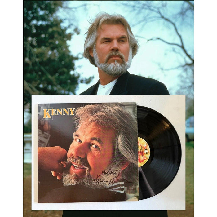 Kenny Rogers "Kenny" original lp signed with proof