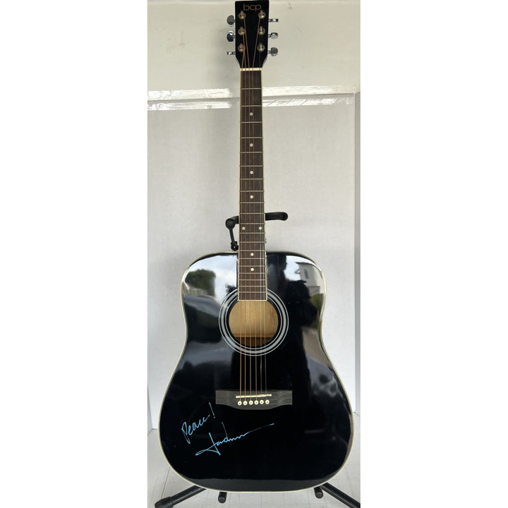 John Denver full size acoustic guitar signed with proof