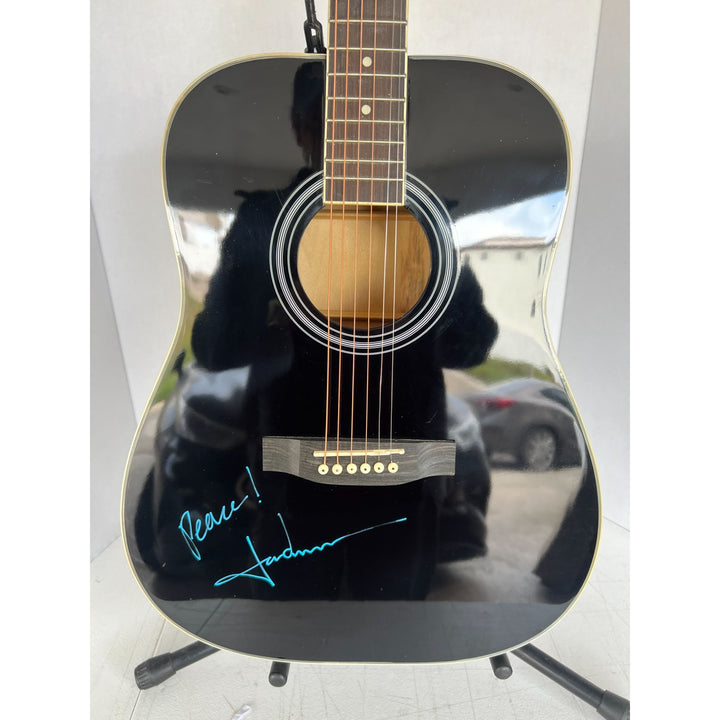 John Denver full size acoustic guitar signed with proof