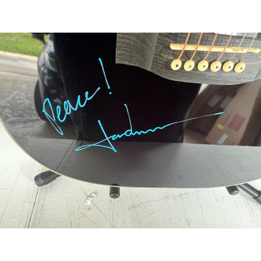 John Denver full size acoustic guitar signed with proof