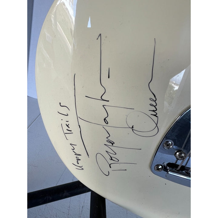 Queen Freddie Mercury Roger Taylor Brian May John Deacon Fender Melody Maker electric guitar signed with proof