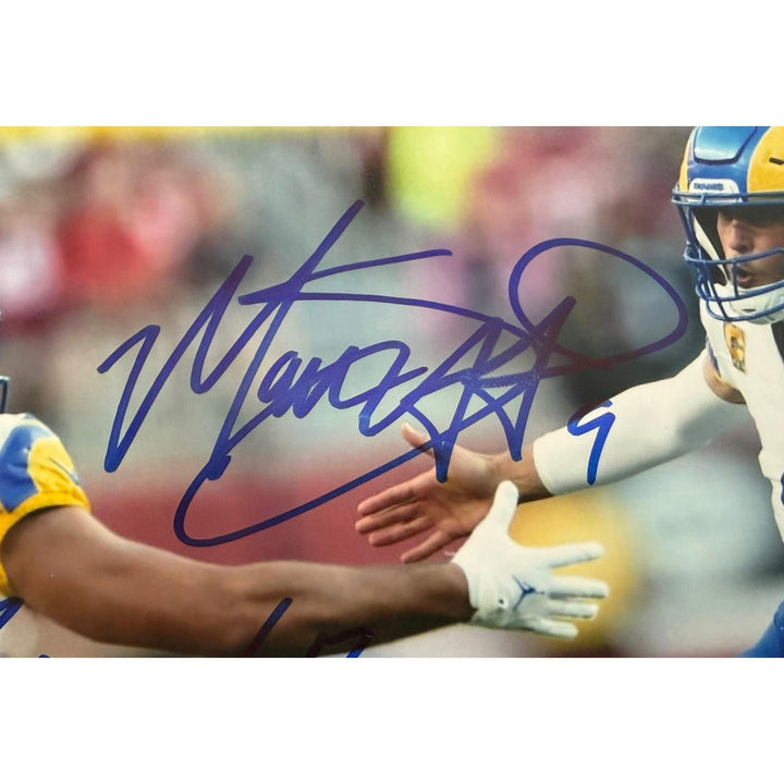Mathew Stafford & Puka Nacua Los Angeles Rams 8x10 photo signed with proof
