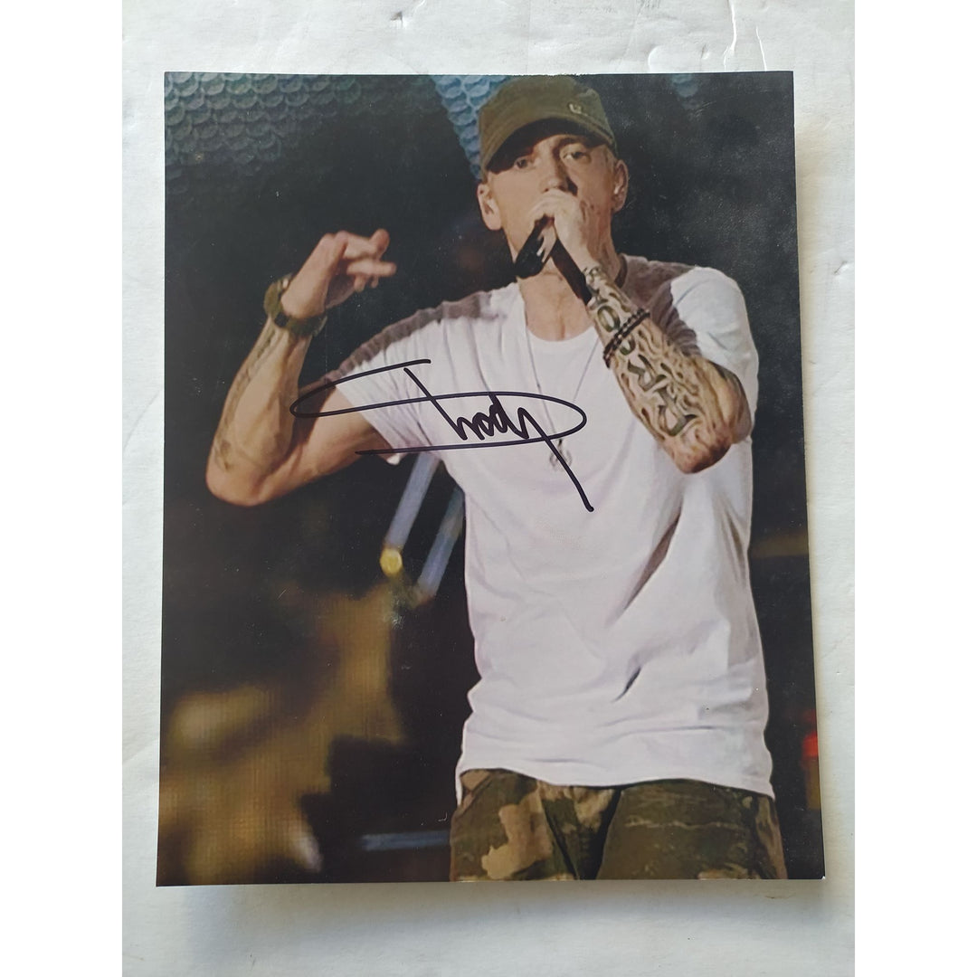 Marshall Mathers Slim Shady Eminem 8x10 photo signed with proof