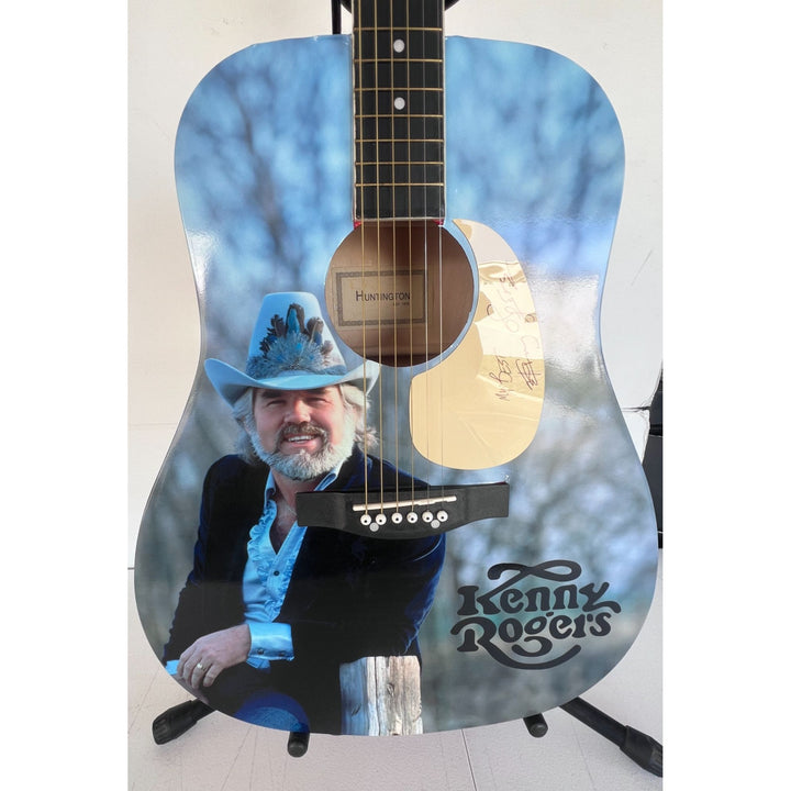Kenny Rogers one of a kind full size acoustic guitar signed with proof