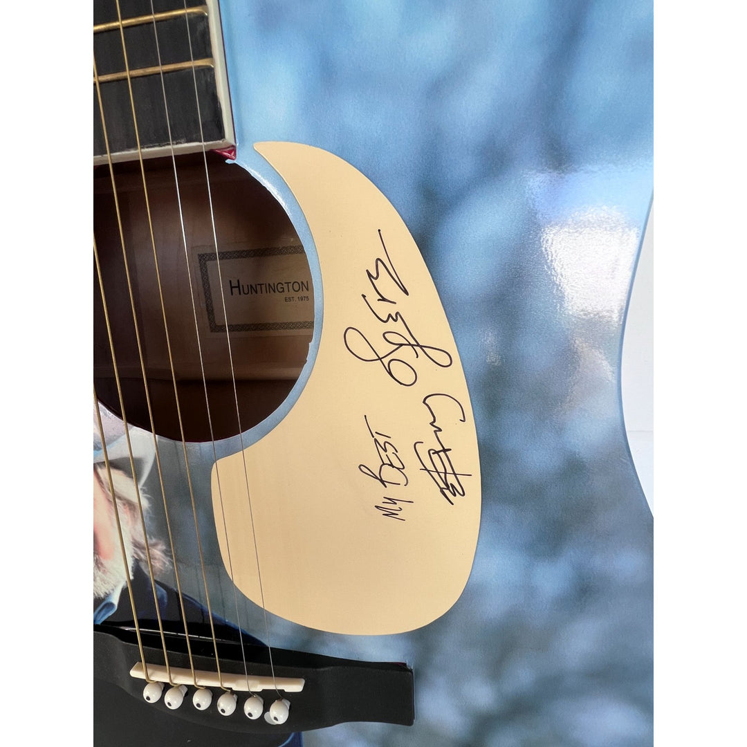 Kenny Rogers one of a kind full size acoustic guitar signed with proof
