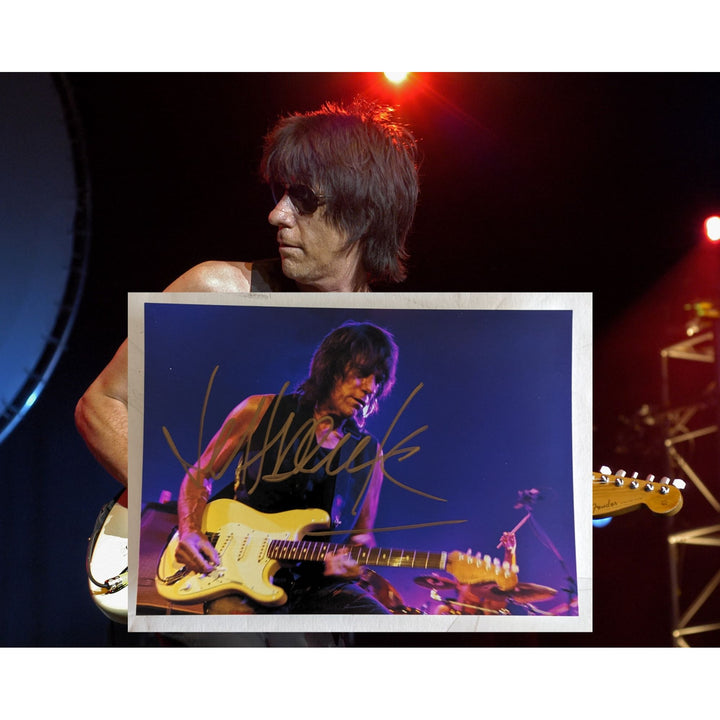 Jeff Beck 5x7 photo signed with proof