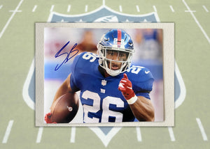 Saquon Barkley New York Giants 8x10 photo signed with proof
