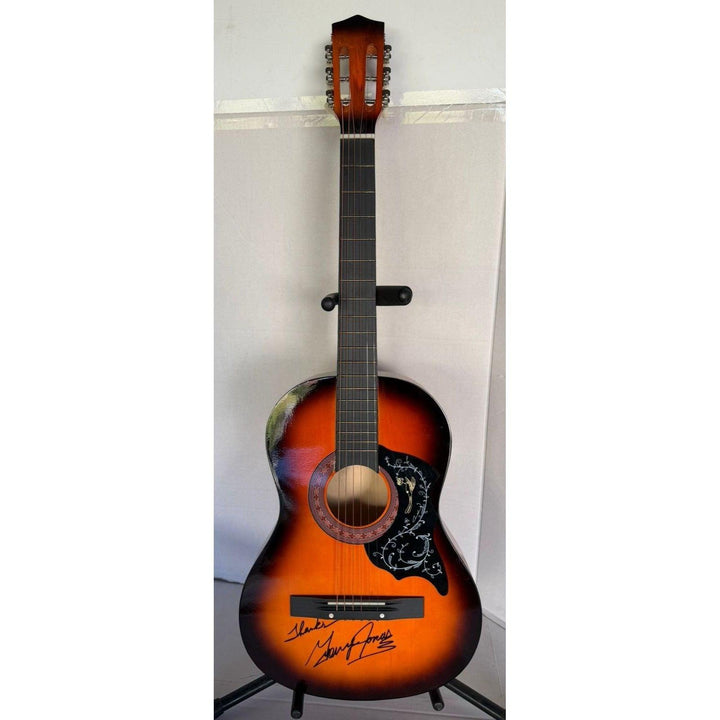 George Jones vintage acoustic guitar signed