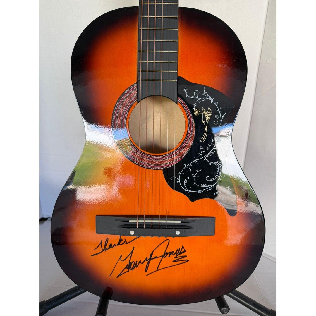 George Jones vintage acoustic guitar signed