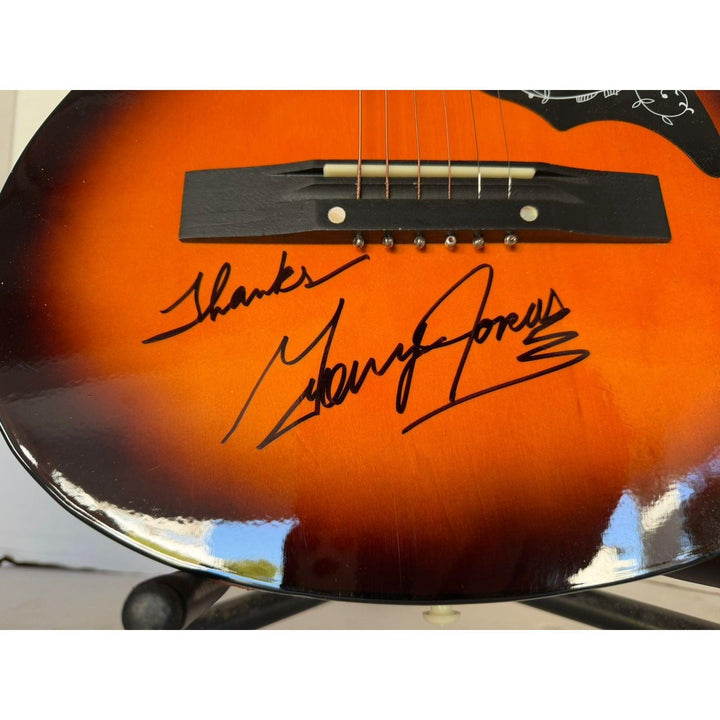 George Jones vintage acoustic guitar signed
