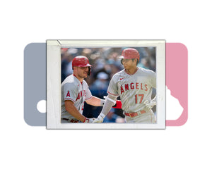 Shohei Ohtani and Mike Trout 16x20 photograph signed with proof