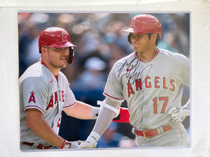 Shohei Ohtani and Mike Trout 16x20 photograph signed with   proof