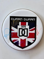 Load image into Gallery viewer, Simon Lebon Duran Duran drumhead one-of-a-kind drumhead signed with proof
