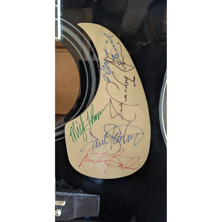 Jefferson Airplane Mickey Thomas , Marty Balin , Paul Kantner, Jack Cassady, Grace Slick 41' full size acoustic guitar signed with proof