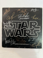Load image into Gallery viewer, Star Wars LP John Williams, Carrie Fisher, George Lucas, Harrison Ford cast signed with proof
