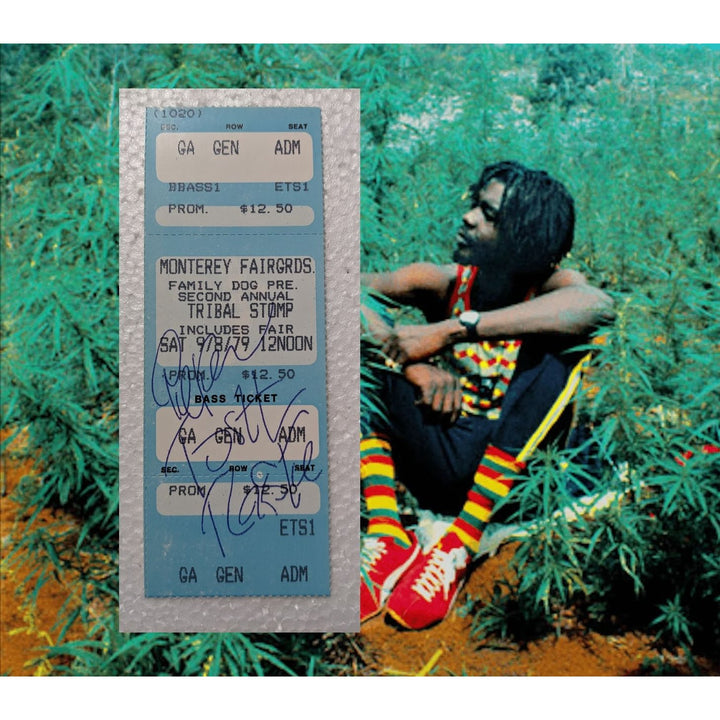 Peter Tosh Legendary Reggae artist concert ticket signed