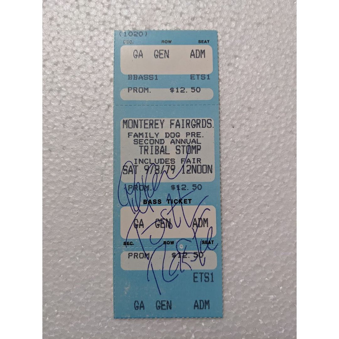 Peter Tosh Legendary Reggae artist concert ticket signed