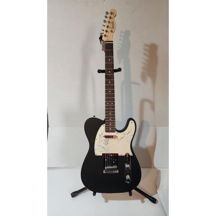 Keith Richards (inscribed), Eric Clapton, & Chuck Berry authentic Fender telecaster full size electric guitar signed with proof