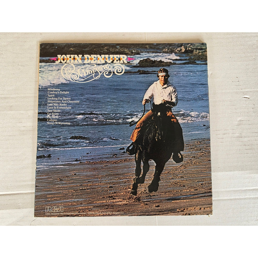 John Denver ''Windsong'' LP signed with proof.