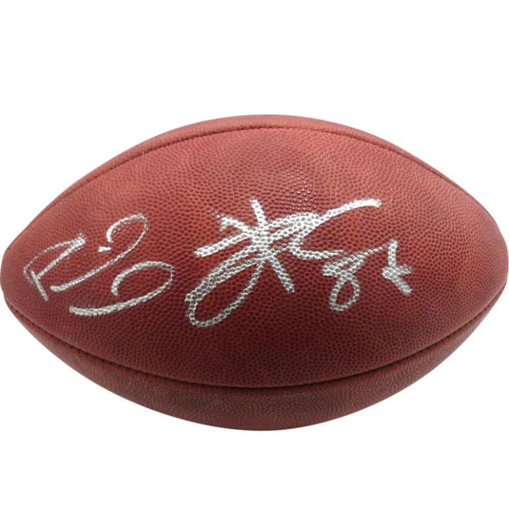 Patrick Mahomes Travis Kelce kansas city chiefs NFL Game Model Football signed with proof