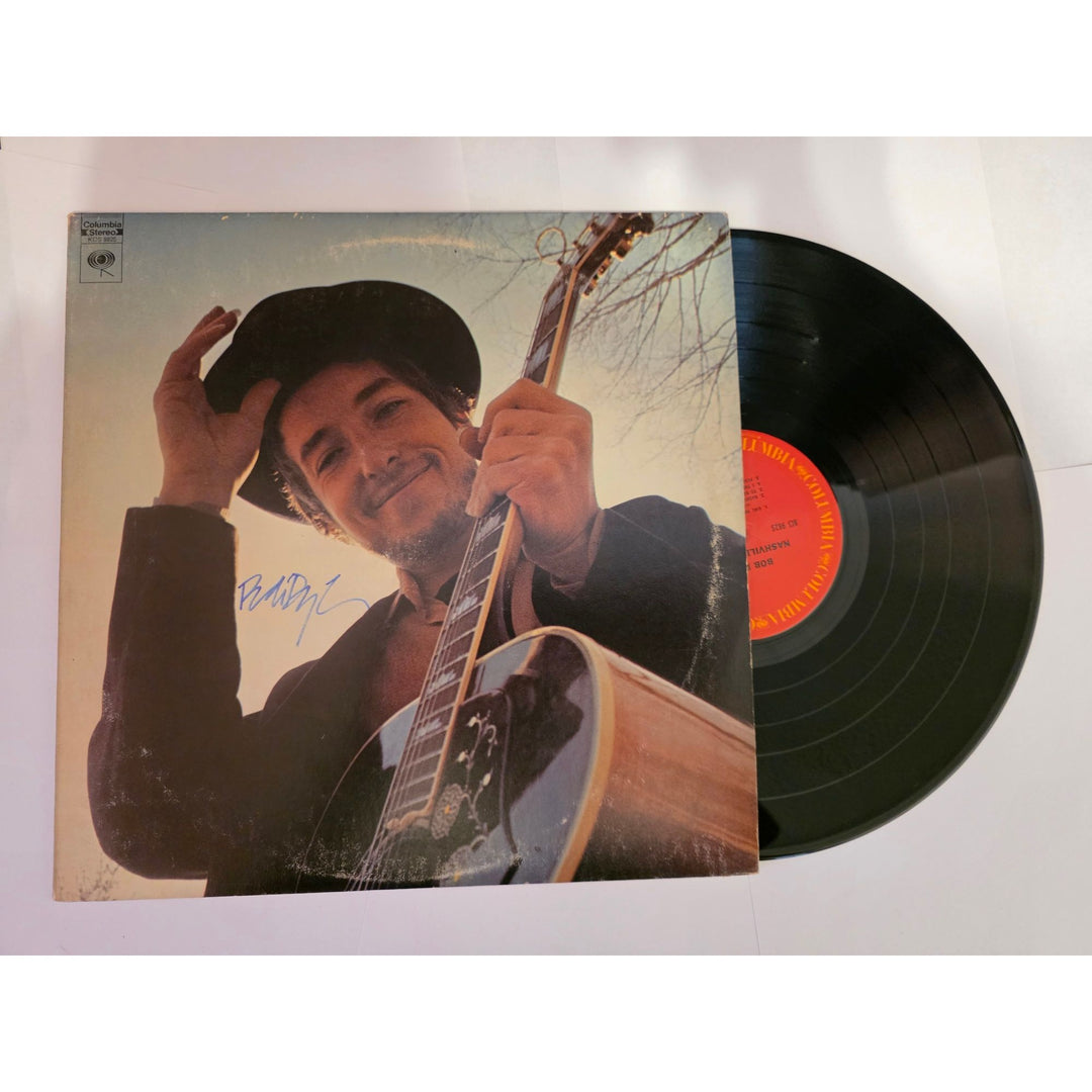 Bob Dylan "Nashville Skyline" LP signed with proof.