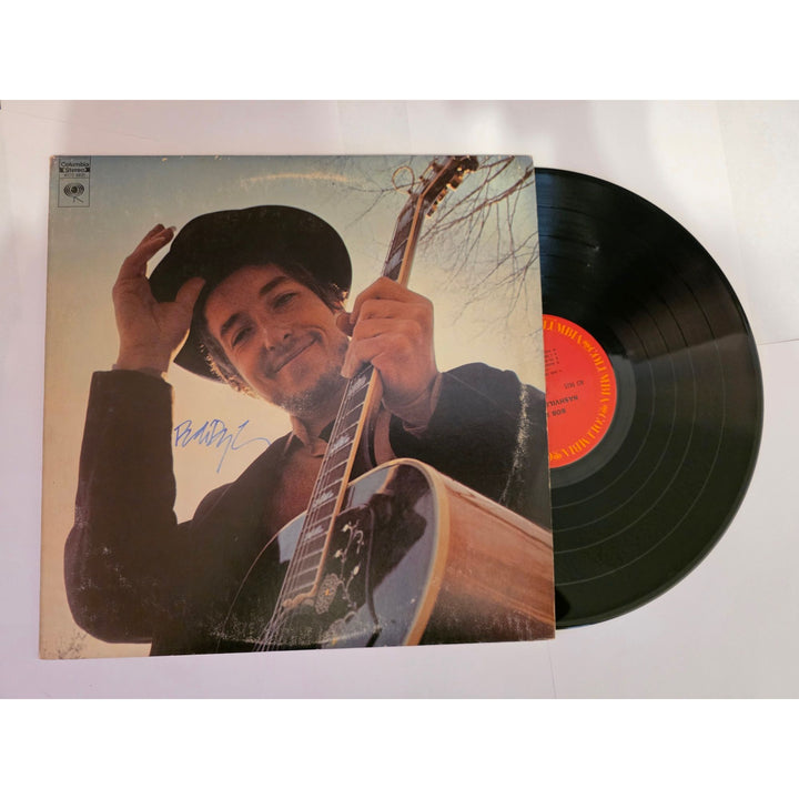 Bob Dylan "Nashville Skyline" LP signed with proof.