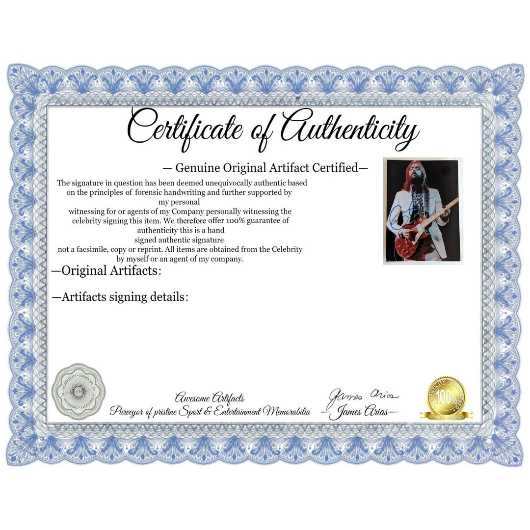 Eric Clapton 5x7 photo signed with proof