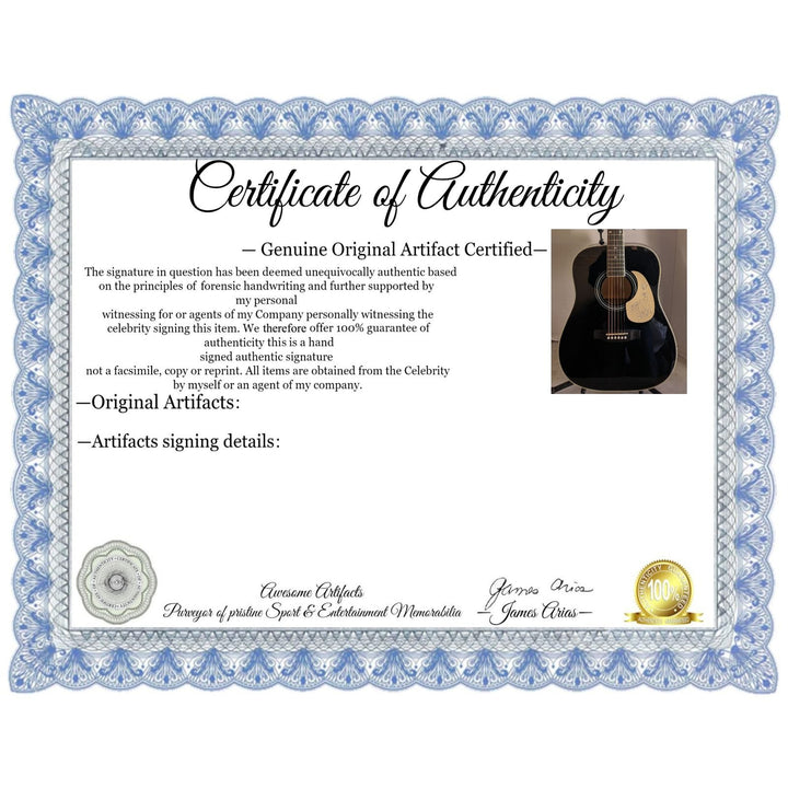 Jerry Garcia Grateful Dead 41' full size acoustic guitar signed with proof