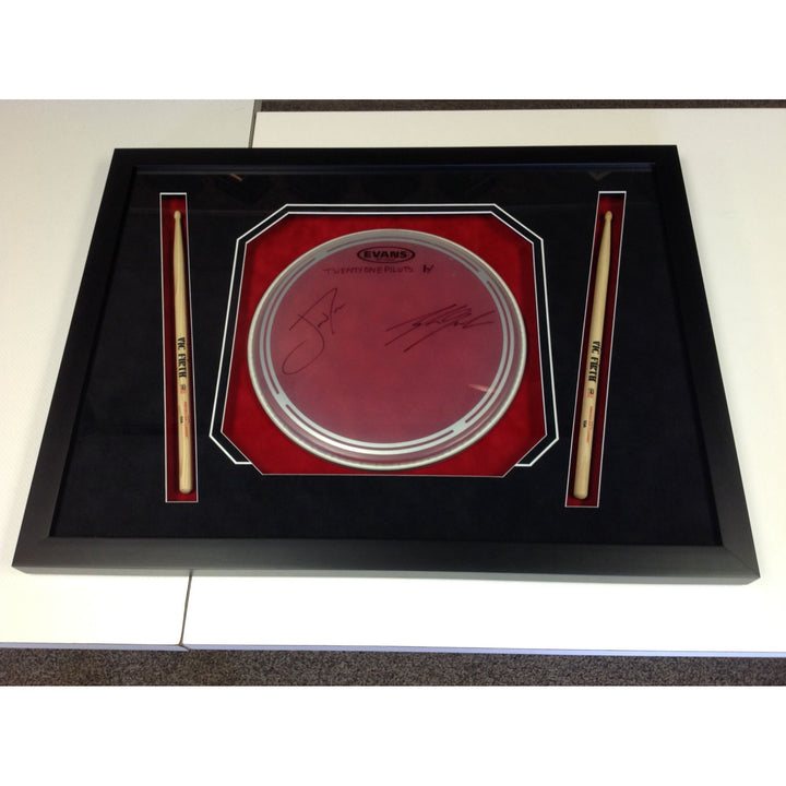 Iron Maiden one-of-a-kind drumhead signed with proof.