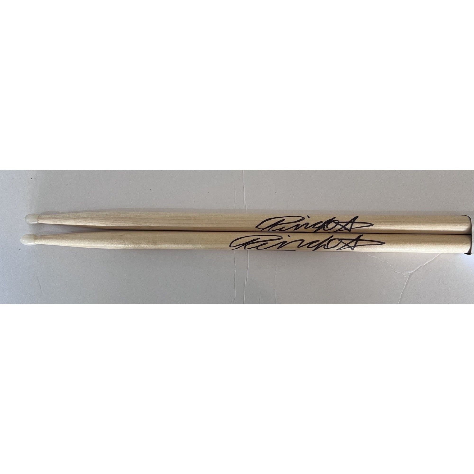 Ringo Starr The Beatles Drumsticks signed with proof