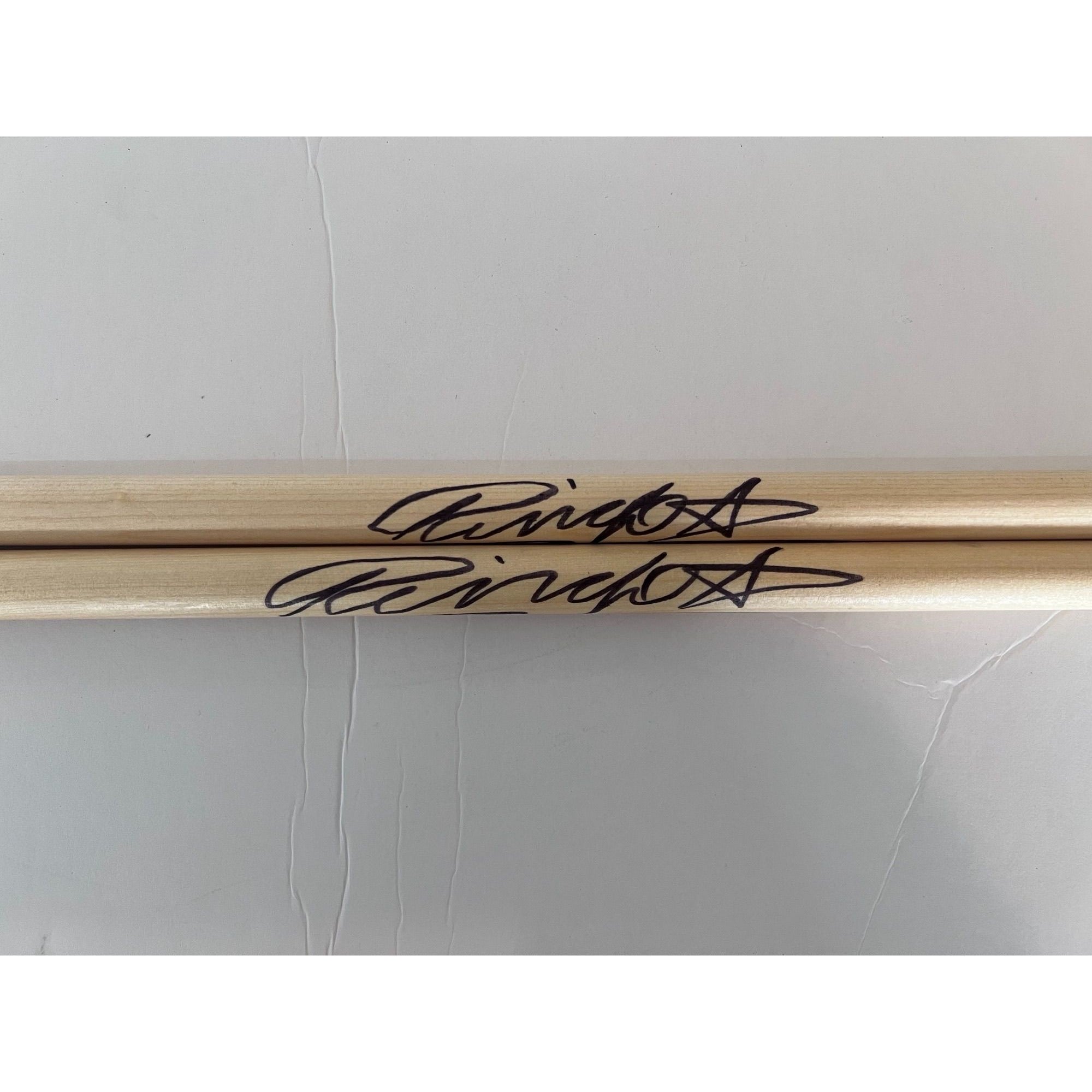 Ringo Starr The Beatles Drumsticks signed with proof