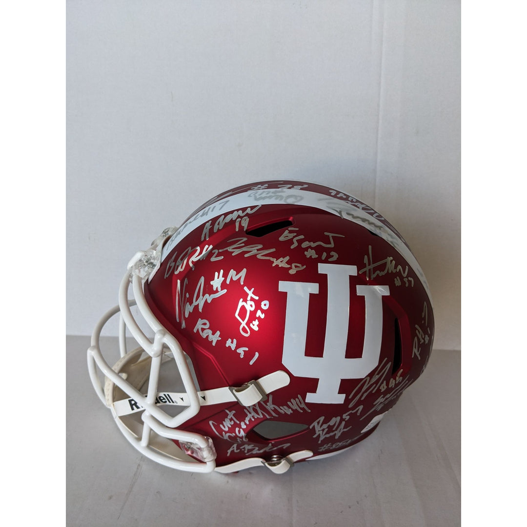 Fernando Mendoza Indiana Hoosiers Football NCAA National Champs 2025-26 Riddell Speed Replica full size team helmet signed with proof