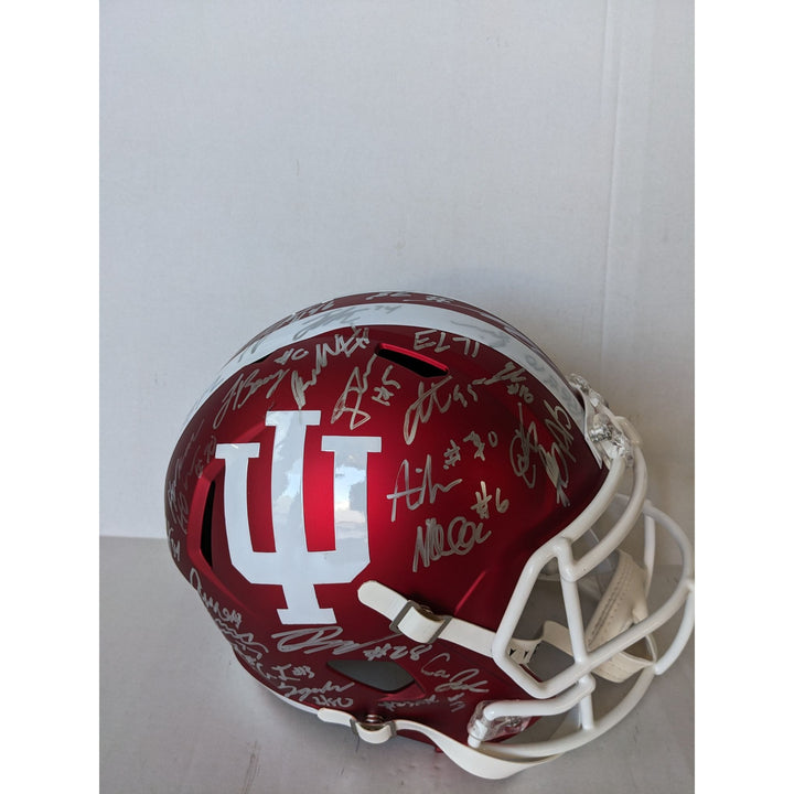 Fernando Mendoza Indiana Hoosiers Football NCAA National Champs 2025-26 Riddell Speed Replica full size team helmet signed with proof