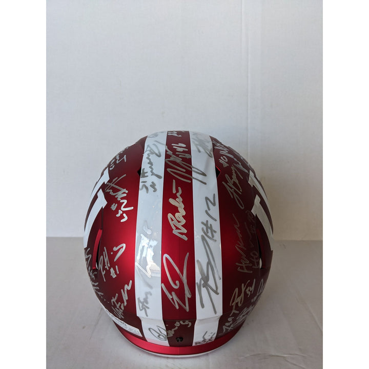 Fernando Mendoza Indiana Hoosiers Football NCAA National Champs 2025-26 Riddell Speed Replica full size team helmet signed with proof