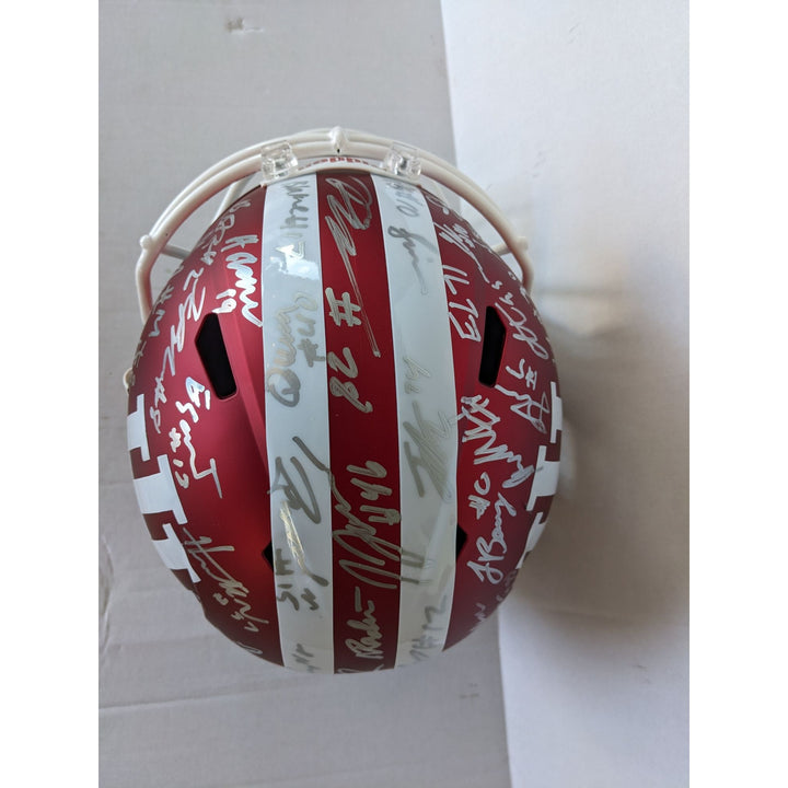 Fernando Mendoza Indiana Hoosiers Football NCAA National Champs 2025-26 Riddell Speed Replica full size team helmet signed with proof