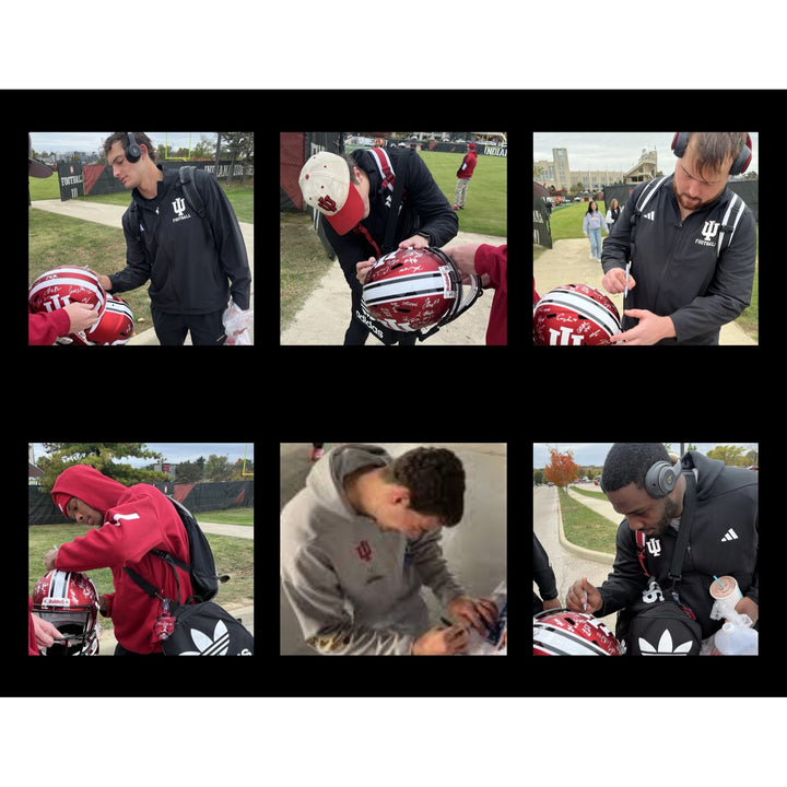 Fernando Mendoza Indiana Hoosiers Football NCAA National Champs 2025-26 Riddell Speed Replica full size team helmet signed with proof