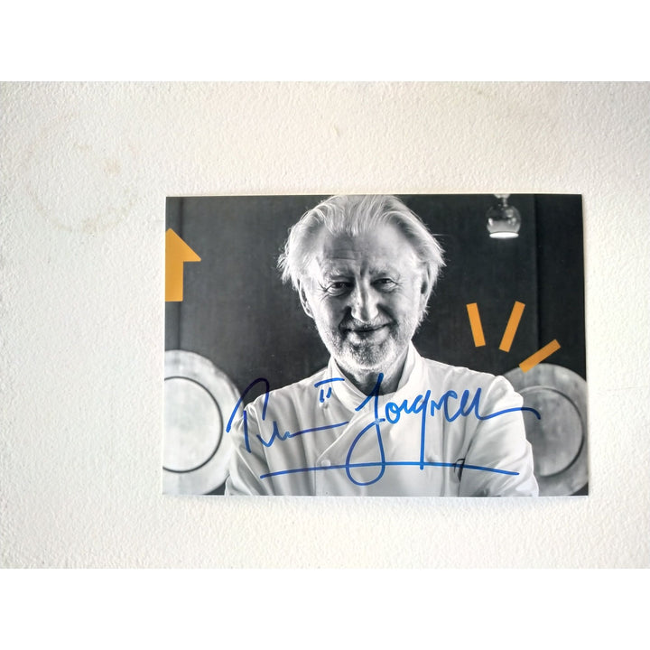 Pierre Gagnaire one of the Worlds greatest Chefs 5x7 photograph signed with proof.