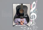 Load image into Gallery viewer, Taylor Swift full size one-of-a-kind acoustic guitar signed with proof
