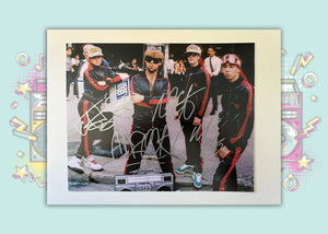 Michael Diamond 'Mike D', Adam Horowitz 'Ad-Rock', and Adam Yauch 'MCA', Kate Schellenbach Beastie Boys 8x10 extremely rare photo signed with proof
