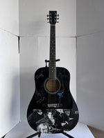 Load image into Gallery viewer, Robert Smith, Simon Gallup, Roger O&#39;Donnell &amp; Perry Bamonte The Cure full size acoustic guitar signed with proof
