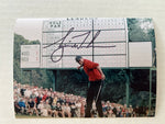 Load image into Gallery viewer, Tiger Woods 5x7 photograph signed with proof w/free acrylic frame V
