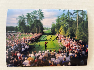Tiger Woods 5x7 photograph signed with proof w/free acrylic frame IX